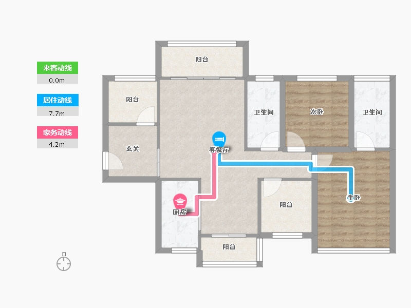 广东省-深圳市-富源居-82.46-户型库-动静线