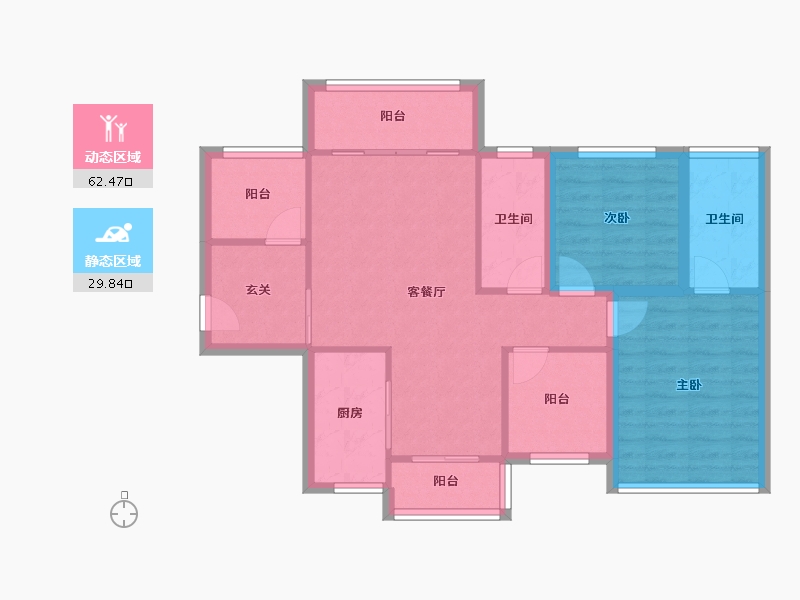 广东省-深圳市-富源居-82.46-户型库-动静分区