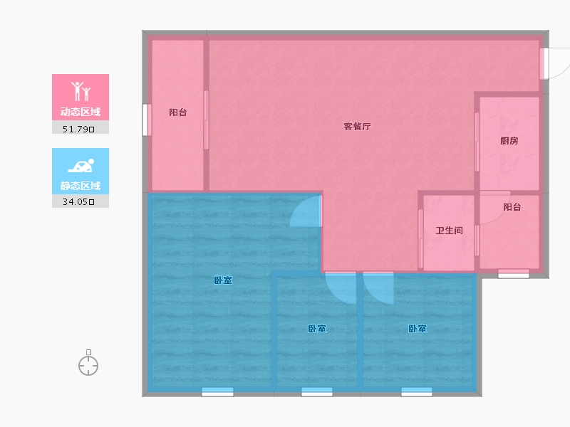 广东省-深圳市-合正汇一城-78.64-户型库-动静分区