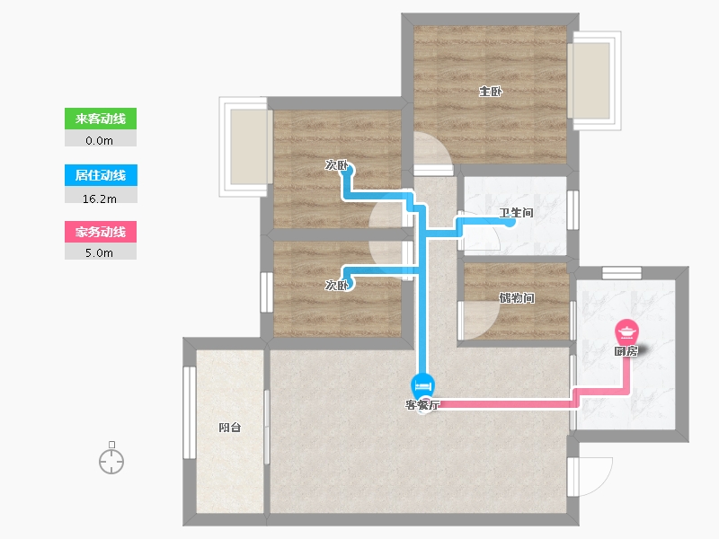 广东省-深圳市-泰华锦绣城-60.82-户型库-动静线