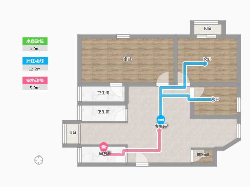 广东省-深圳市-怡园大厦-71.56-户型库-动静线