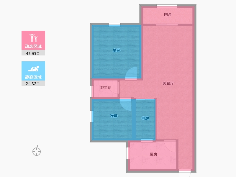 广东省-深圳市-富通苑-60.32-户型库-动静分区