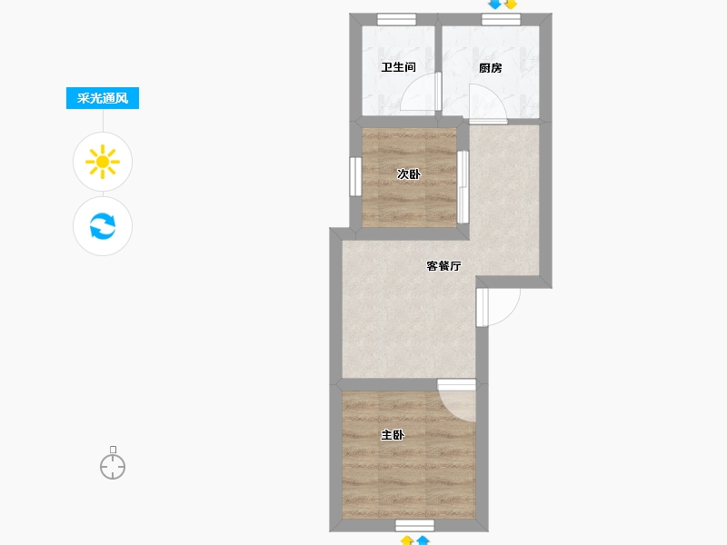 广东省-深圳市-双龙花园-31.32-户型库-采光通风