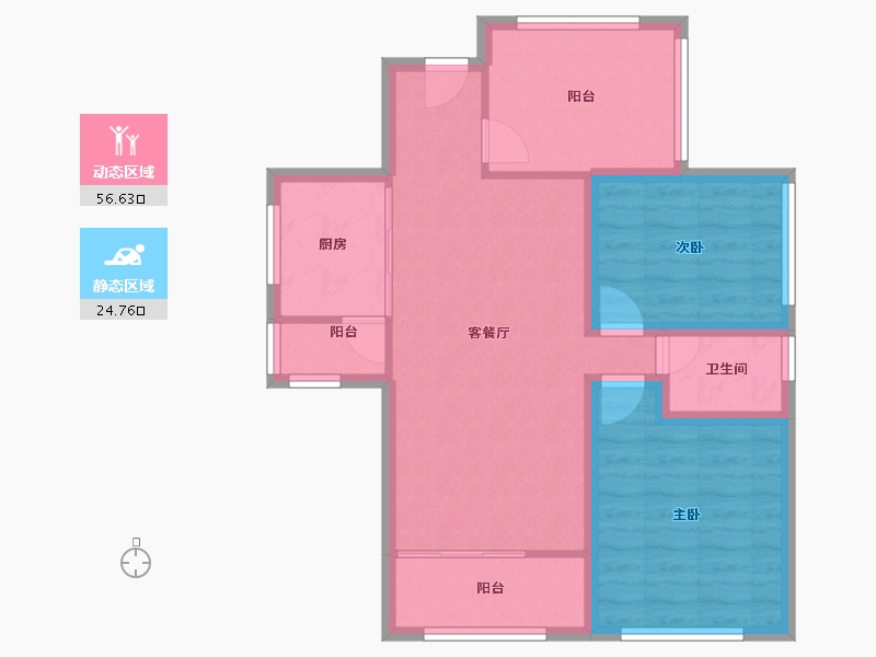 广东省-深圳市-宏发君域-72.49-户型库-动静分区