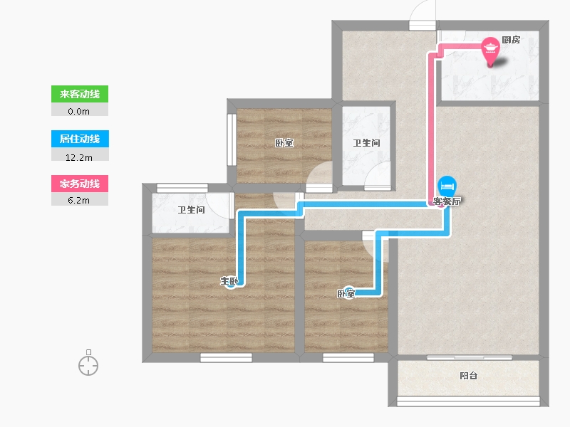 广东省-深圳市-横岗花半里-66.75-户型库-动静线