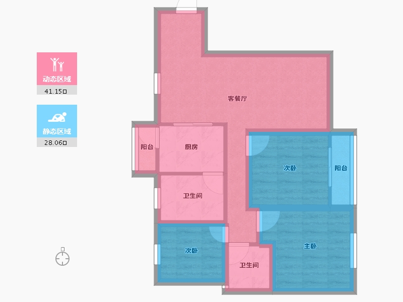 广东省-深圳市-合正汇一城-60.14-户型库-动静分区