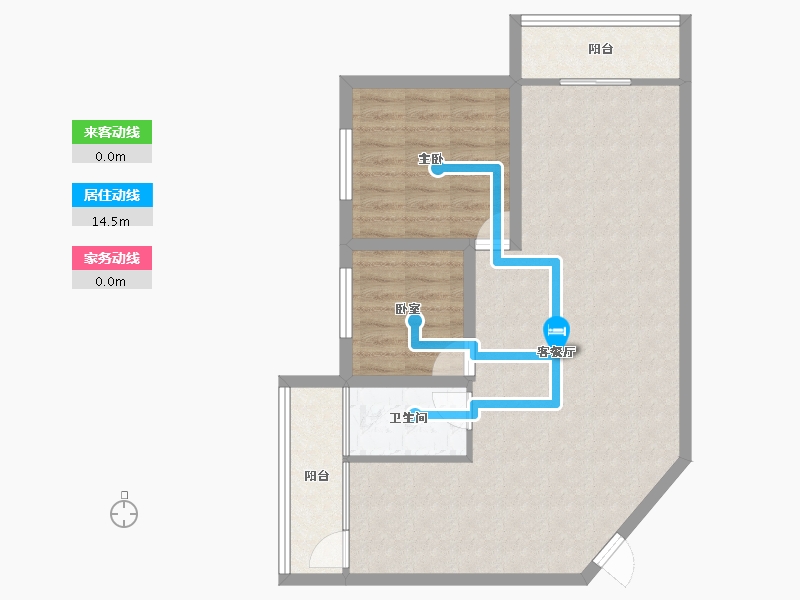 广东省-深圳市-桃源居12区（桃源居）-75.36-户型库-动静线