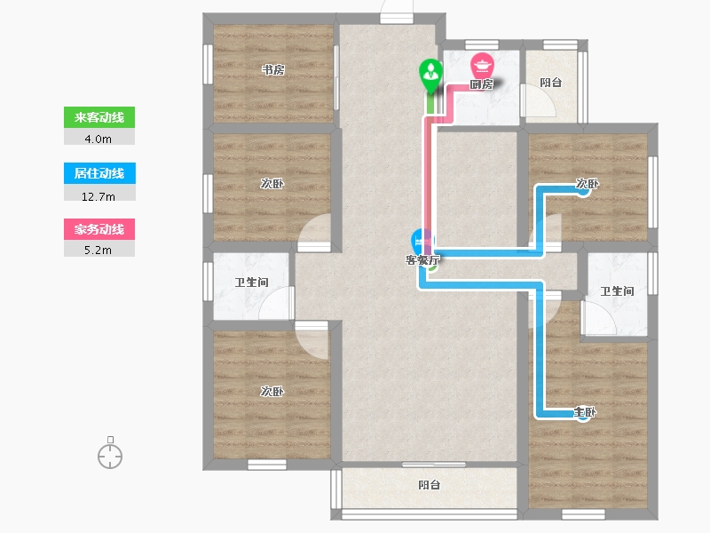 广东省-深圳市-领航里程花园-98.62-户型库-动静线