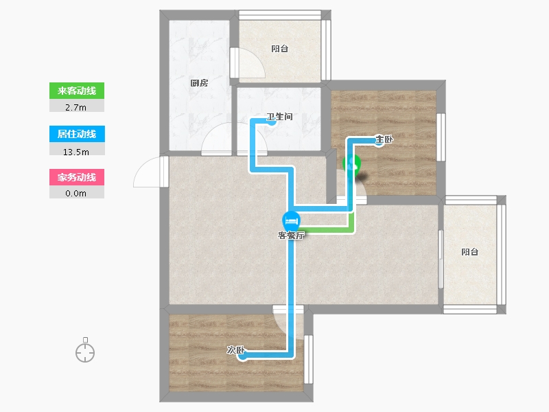 广东省-深圳市-鸿洲新都-53.91-户型库-动静线