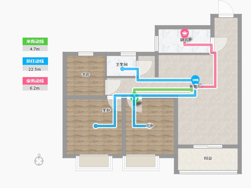 江苏省-徐州市-韵水湾-82.40-户型库-动静线