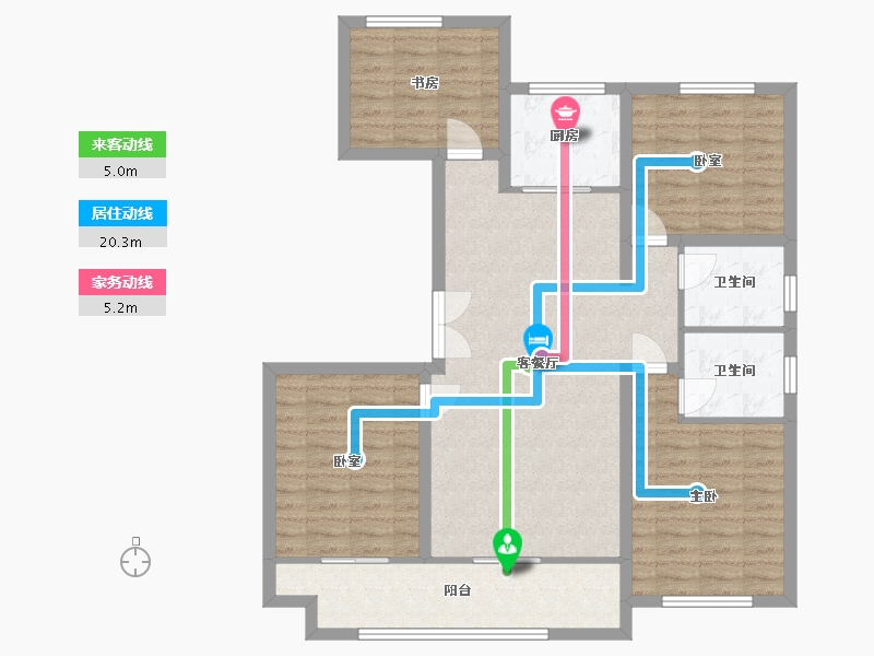 山东省-济宁市-保信联诚佳园-113.73-户型库-动静线