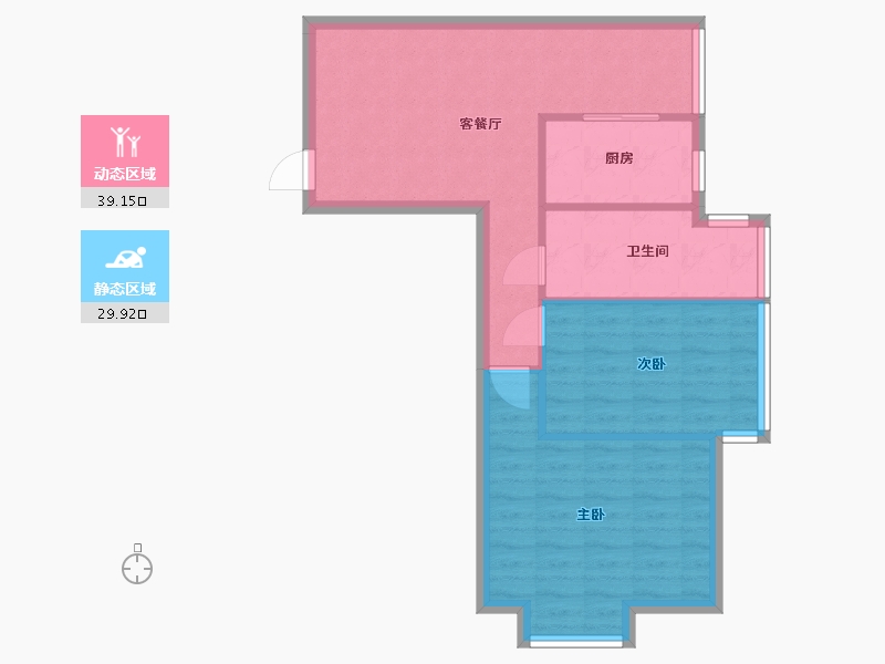 河南省-郑州市-裕华美欣-64.20-户型库-动静分区