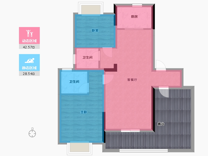 安徽省-宿州市-青山澜岛-76.80-户型库-动静分区