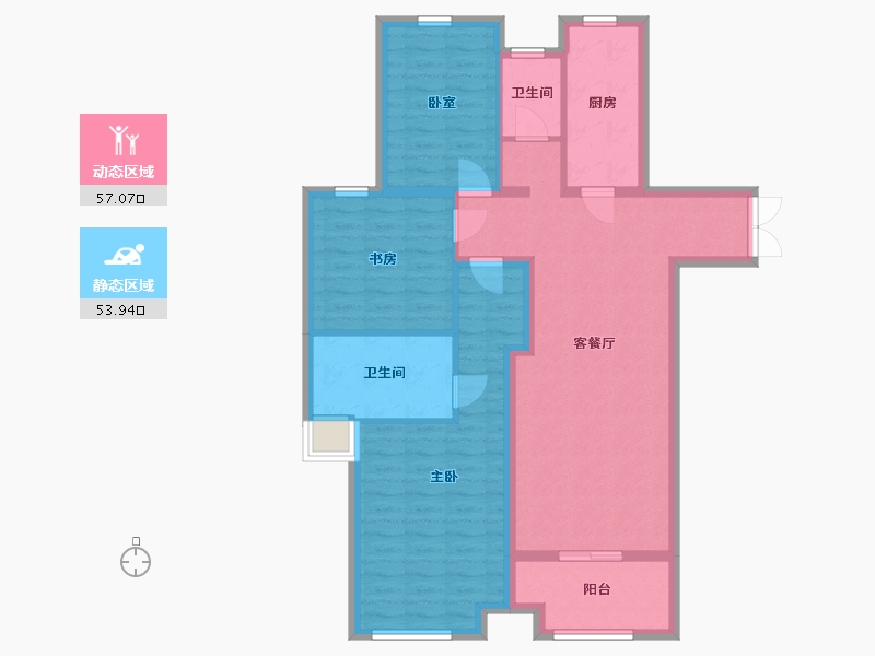 河南省-商丘市-西部新城-99.90-户型库-动静分区