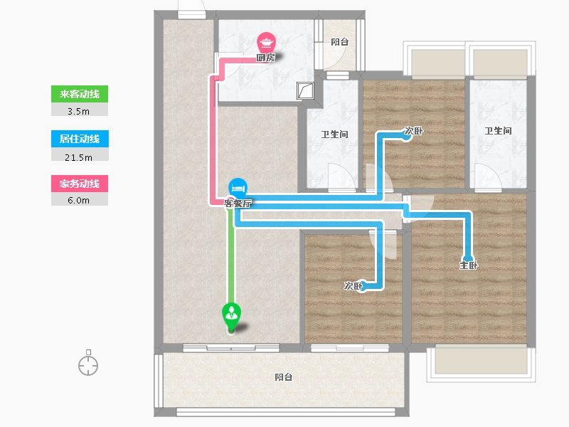 广东省-揭阳市-中南春风南岸-118.40-户型库-动静线