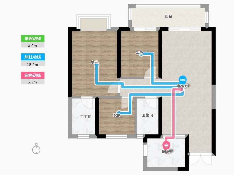 湖北省-武汉市-中建大公馆-87.00-户型库-动静线