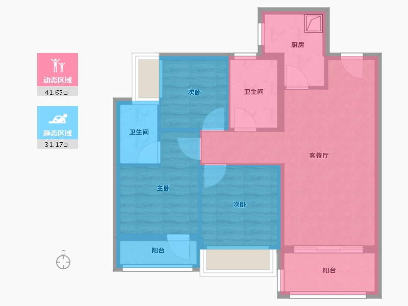 广东省-深圳市-满京华-68.59-户型库-动静分区