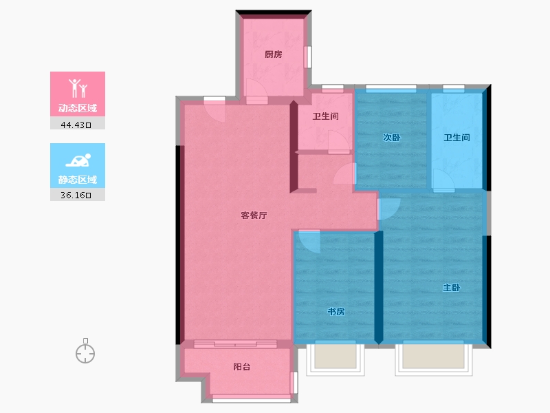 江西省-九江市-保利天汇-79.20-户型库-动静分区