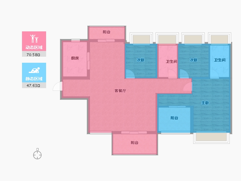 广东省-深圳市-京基璟誉府-120.00-户型库-动静分区