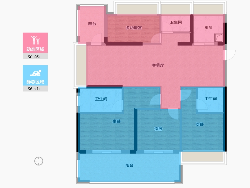 河南省-南阳市-花漾美郡小区-114.40-户型库-动静分区