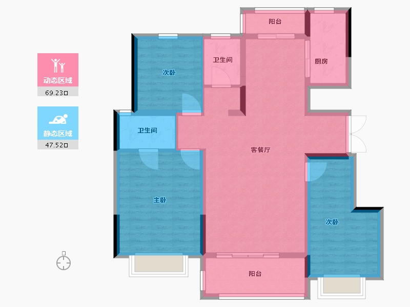 河南省-洛阳市-美景永宁府-105.00-户型库-动静分区