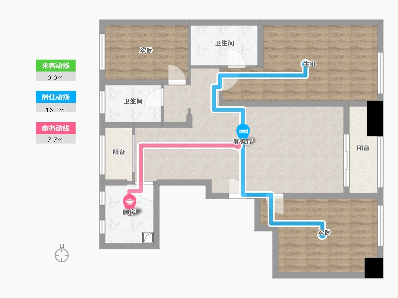 江苏省-扬州市-江广智慧城-111.20-户型库-动静线