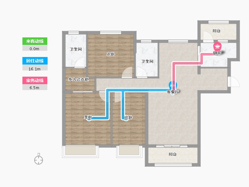 河北省-沧州市-润景康城-108.23-户型库-动静线