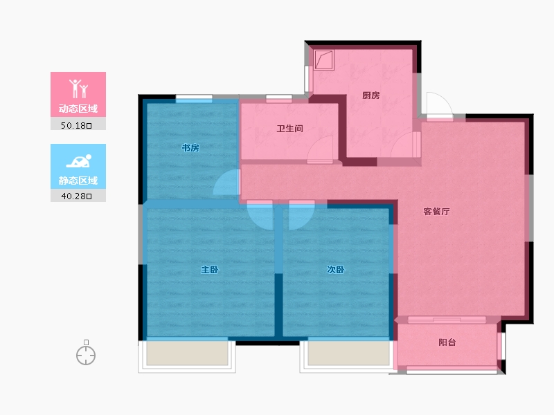 江苏省-徐州市-韵水湾-79.90-户型库-动静分区