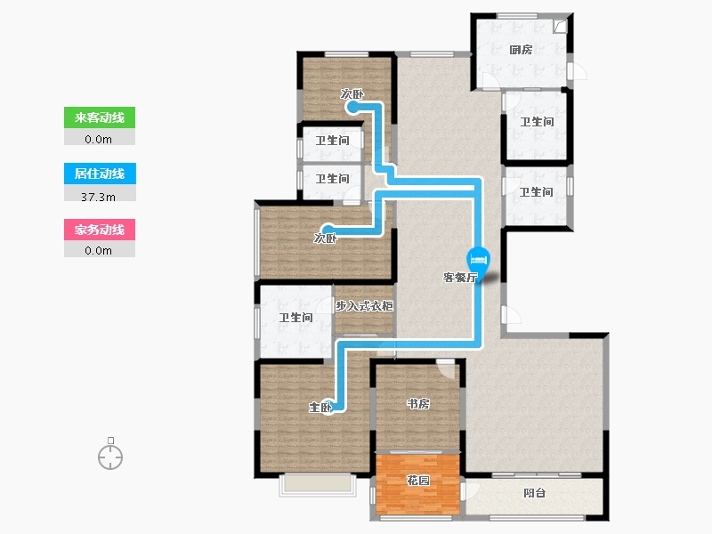 青海省-西宁市-新千华府-242.40-户型库-动静线