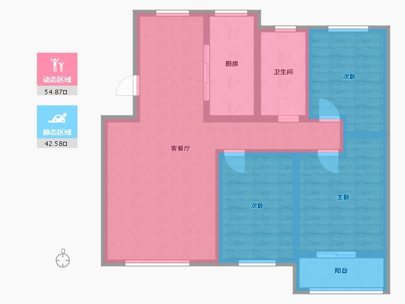 山东省-东营市-汀澜宁苑-120.00-户型库-动静分区