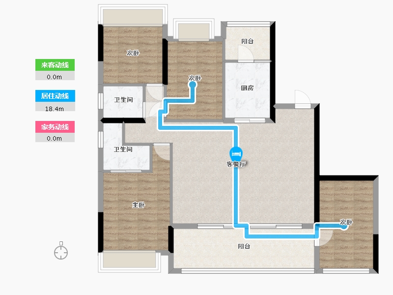 云南省-红河哈尼族彝族自治州-创泰府畔壹号-114.40-户型库-动静线