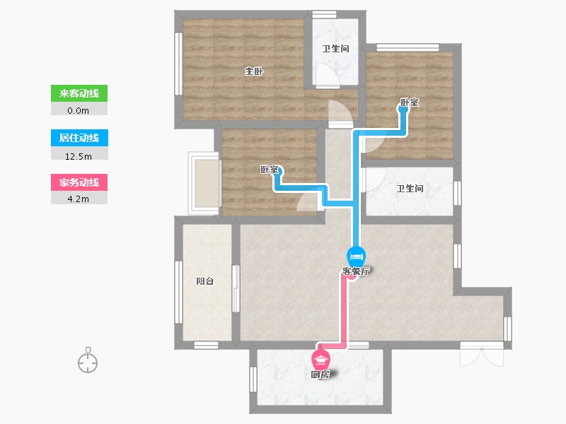 四川省-自贡市-天宇欧景城-78.00-户型库-动静线