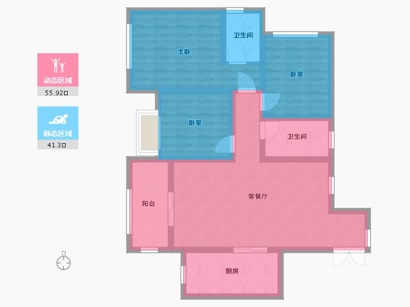 四川省-自贡市-天宇欧景城-78.00-户型库-动静分区