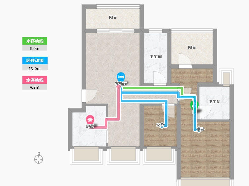 广东省-深圳市-华侨城荷棠里-67.36-户型库-动静线