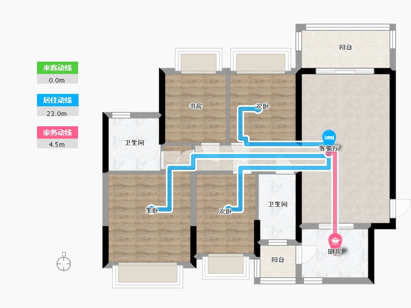 广东省-肇庆市-肇庆恒大绿洲-96.80-户型库-动静线