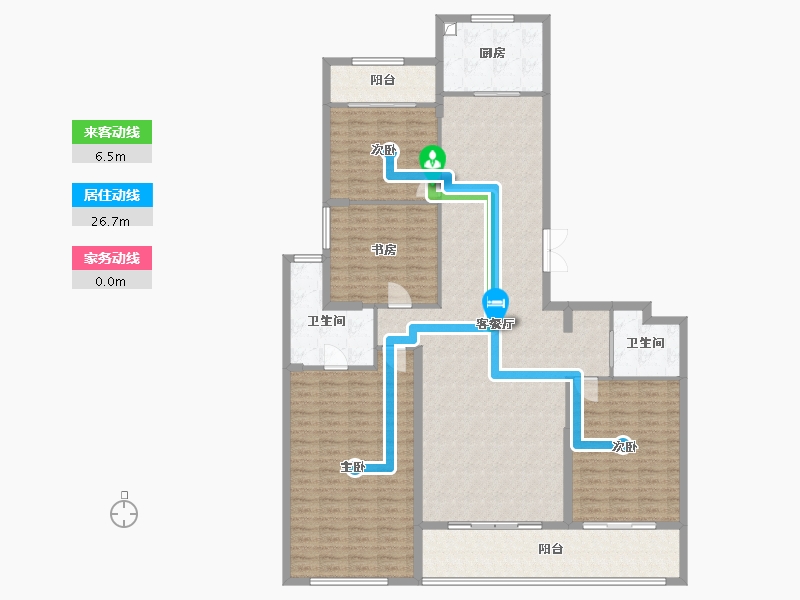 江苏省-苏州市-中大未来城-170.98-户型库-动静线