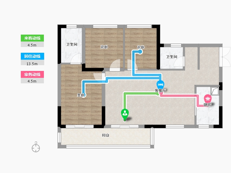 四川省-成都市-中铁卓越时代城-89.00-户型库-动静线