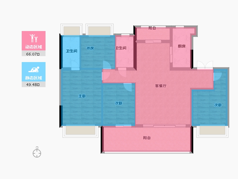 江西省-南昌市-高新未来社区-104.00-户型库-动静分区