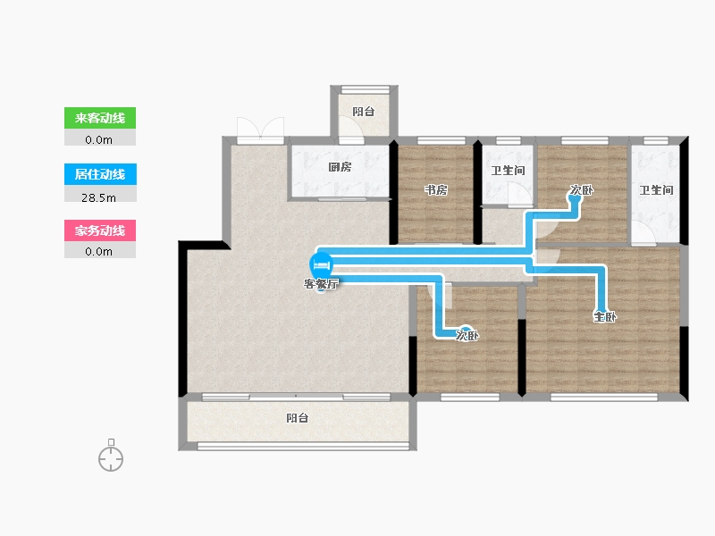 四川省-成都市-越秀天悦云萃-123.10-户型库-动静线