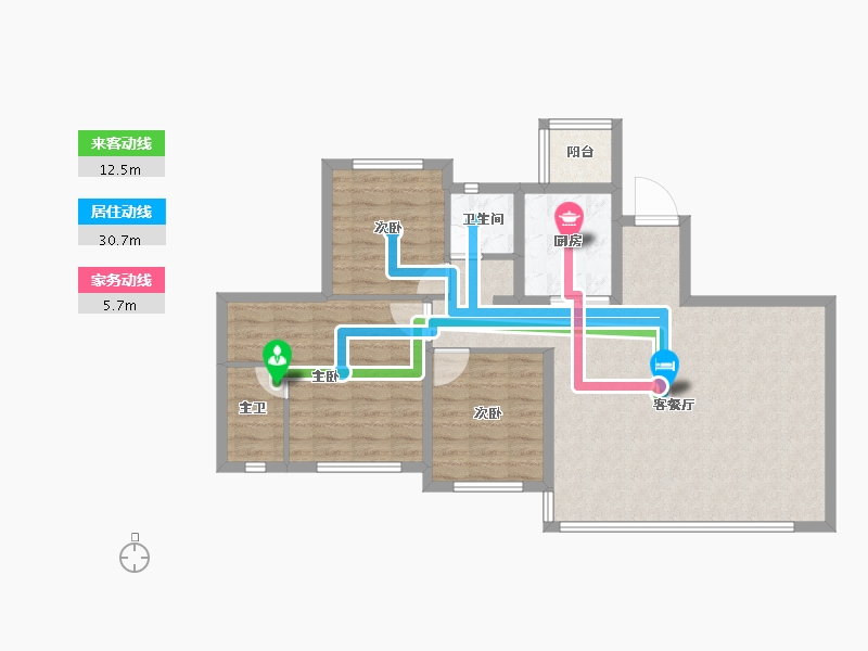 四川省-成都市-邦泰天府云锦-91.98-户型库-动静线