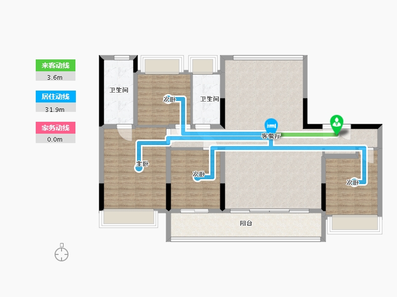 江苏省-苏州市-中信泰富玖阅-120.00-户型库-动静线