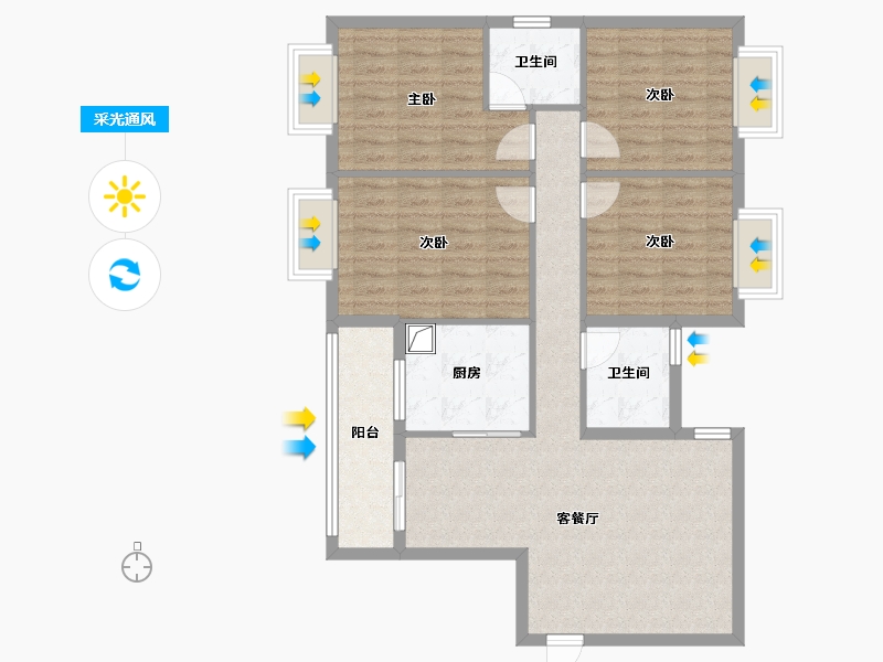 海南省-陵水黎族自治县-陵水糖厂安置小区-120.00-户型库-采光通风