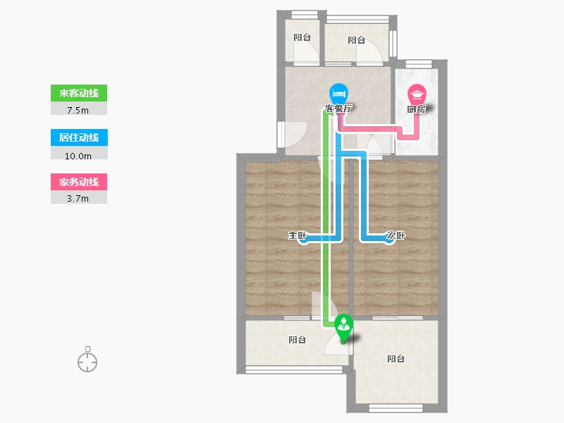 河南省-郑州市-郑工社区-51.20-户型库-动静线