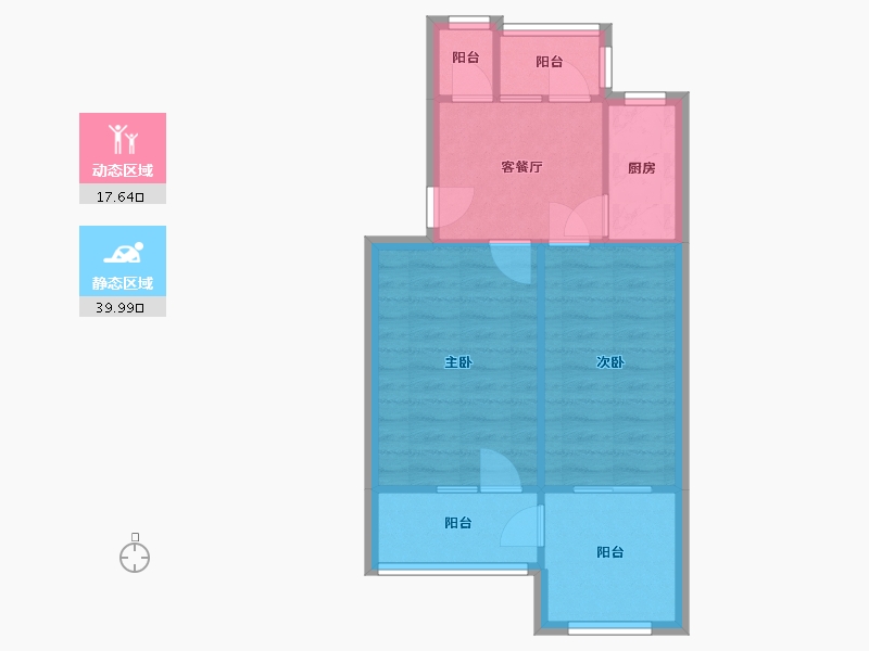 河南省-郑州市-郑工社区-51.20-户型库-动静分区