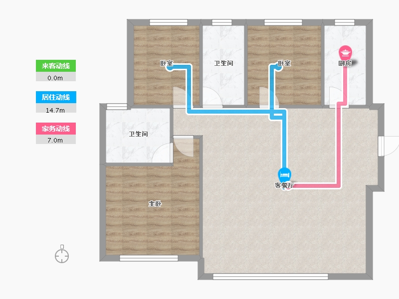 甘肃省-兰州市-兰州新区绿地学府-96.72-户型库-动静线