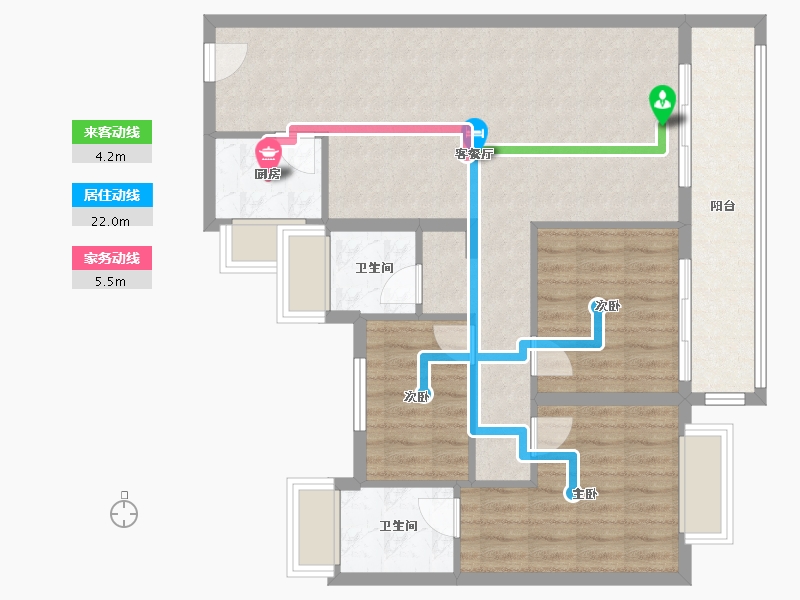 福建省-福州市-龙江玖锦-93.64-户型库-动静线