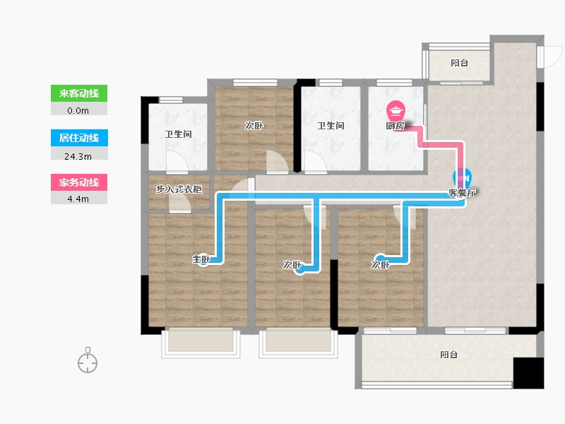 江西省-赣州市-滨江公园1号-108.00-户型库-动静线