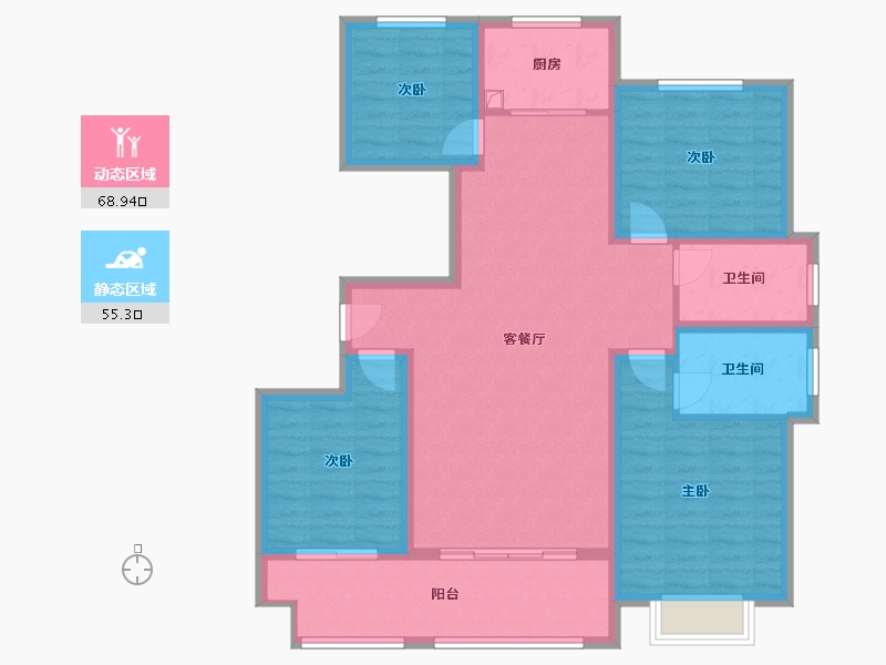 山东省-临沂市-海联江山里-111.20-户型库-动静分区