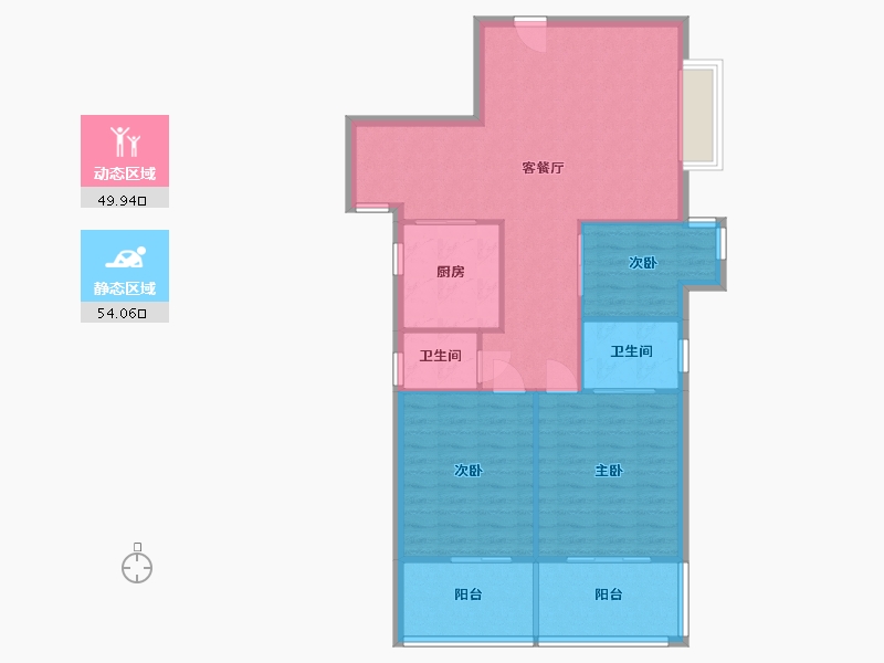 福建省-福州市-大景城-91.00-户型库-动静分区