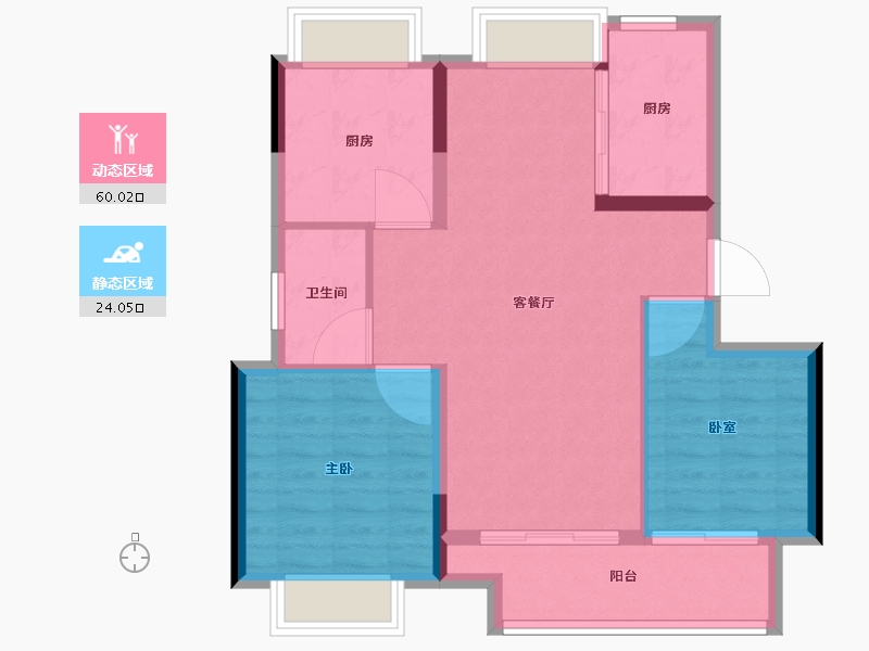 江西省-南昌市-中国铁建·知语拾光-76.01-户型库-动静分区